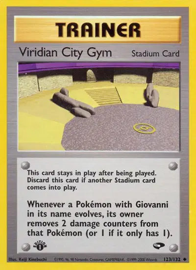 Viridian City Gym - 123/132 - 1st Edition - Gym Challenge