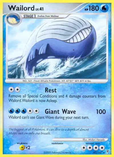 Wailord - 47/147 - Supreme Victors
