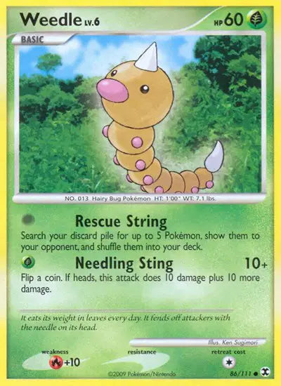 Weedle - 86/111 - Rising Rivals