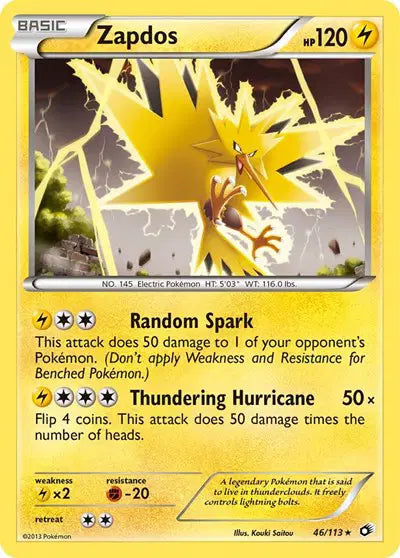 Zapdos - 46/113 - Legendary Treasures