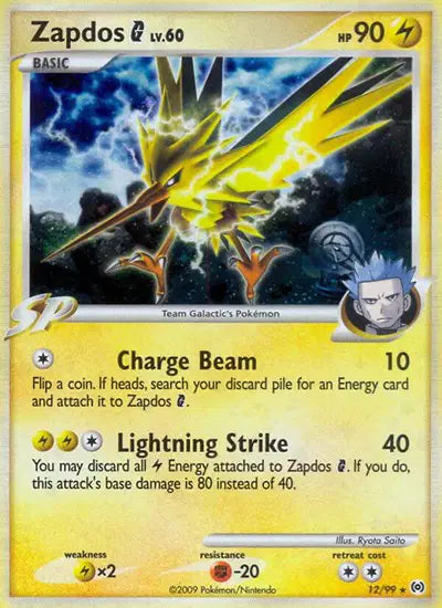 Zapdos G - 12/99 - Platinum Arceus