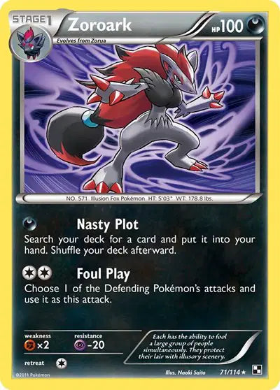 Zoroark - 71/114 - Black & White