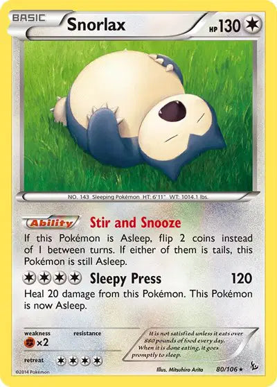 Snorlax - 80/106 - FlashFire