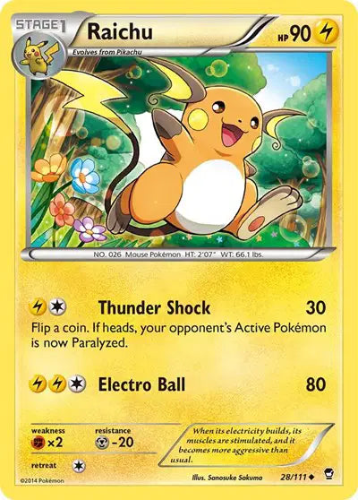Raichu - 28/111 - Furious Fists