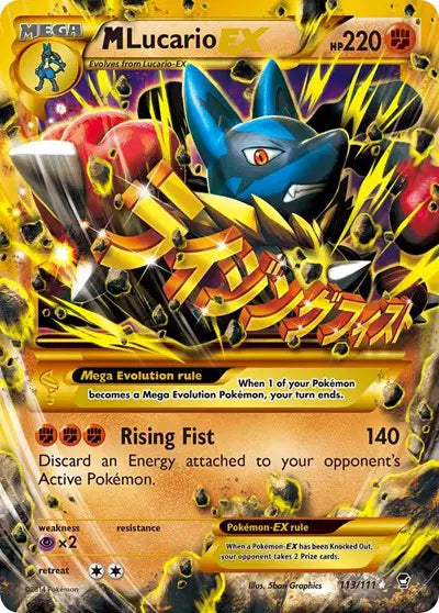 M Lucario EX - 113/111 - Furious Fists
