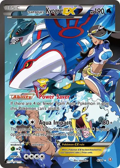 Team Aqua's Kyogre EX - 6/34 - Double Crisis
