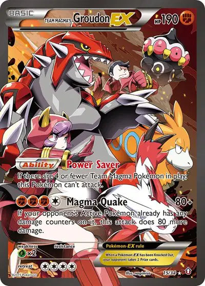 Team Magma's Groudon EX - 15/34 - Double Crisis