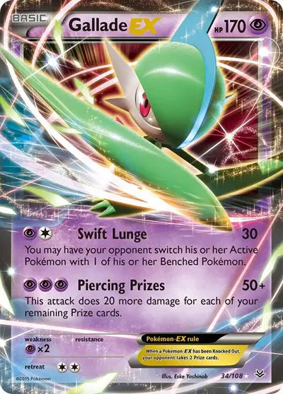 Gallade EX - 34/108 - Roaring Skies