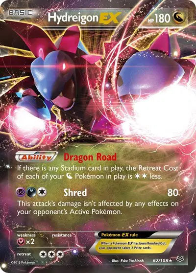 Hydreigon EX - 62/108 - Roaring Skies