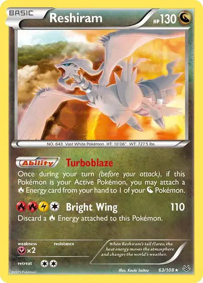 Reshiram - 63/108 - Roaring Skies