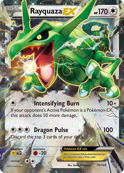 Rayquaza EX - 75/108 - Roaring Skies