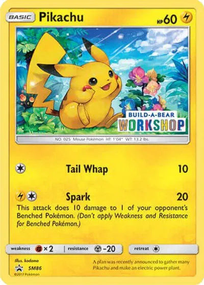 Pikachu - SM86 - Build-A-Bear Workshop Exclusive - Miscellaneous