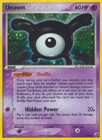 Unown X - X/28 - Unseen Forces